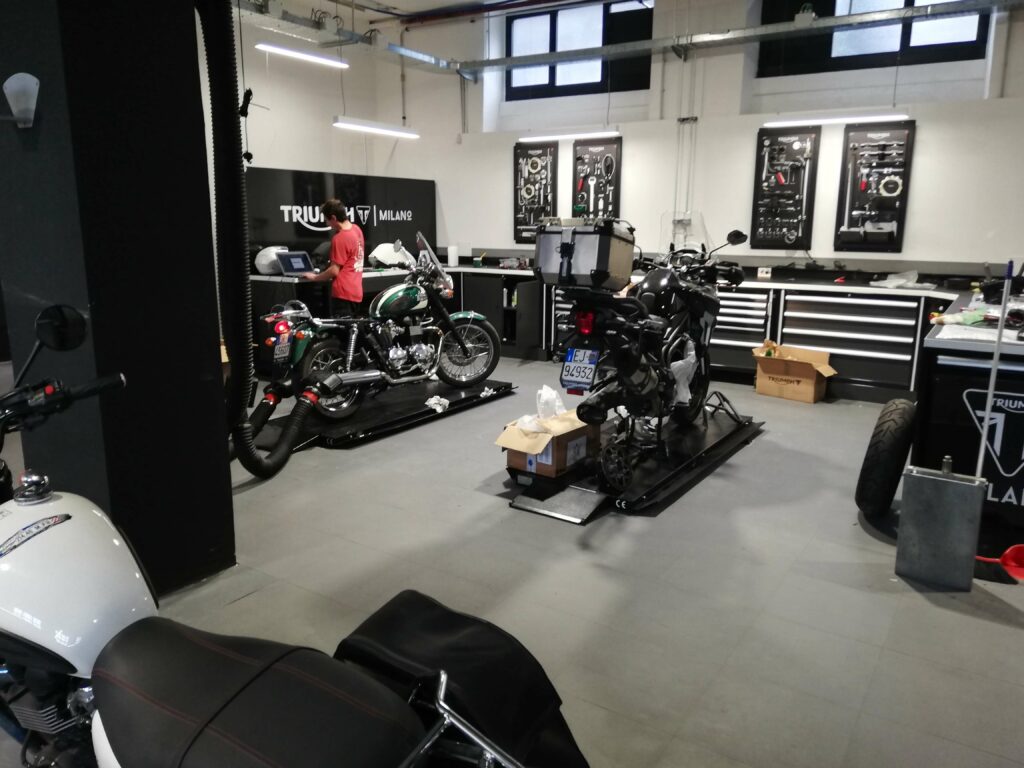 Predajňa motocyklov, Taliansko