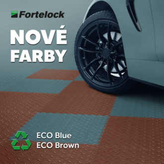 NOVINKA – PVC dlaždice Fortelock v nových farbách ECO Blue a ECO Brown