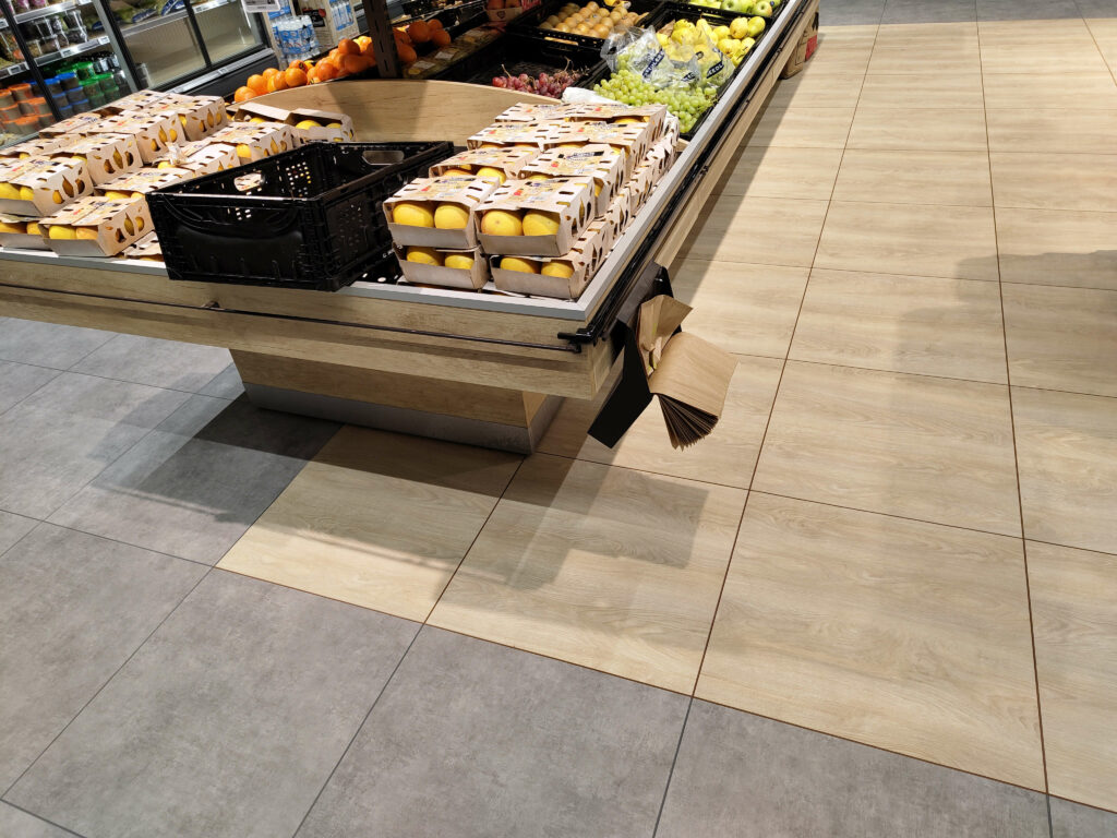 PVC podlaha pre nákupné centrum